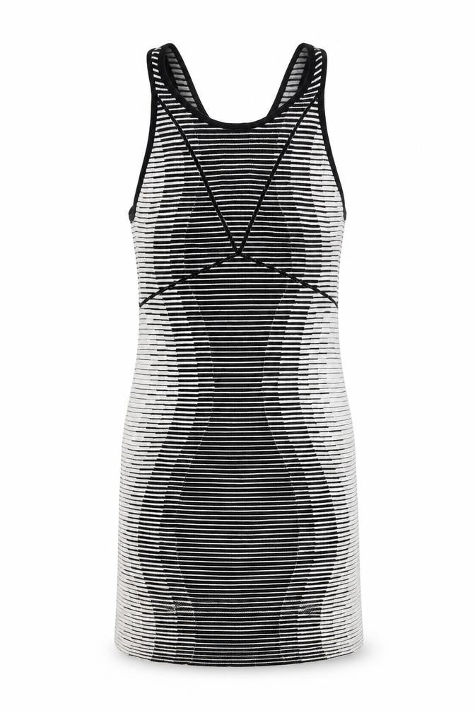 BCBGeneration Women’s Black White Striped Tank Dress XS
