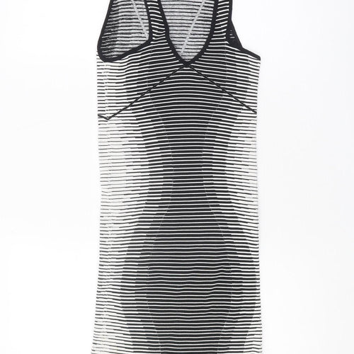 BCBGeneration Women’s Black White Striped Tank Dress XS