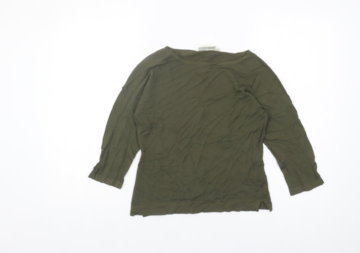 Hennes Green Boat Neck Women's Jumper, Medium