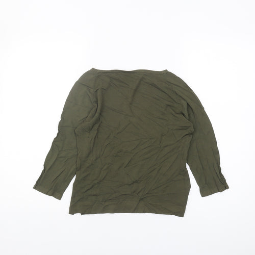Hennes Green Boat Neck Women's Jumper, Medium