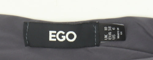 EGO Women's Grey One Shoulder Top - Size 10