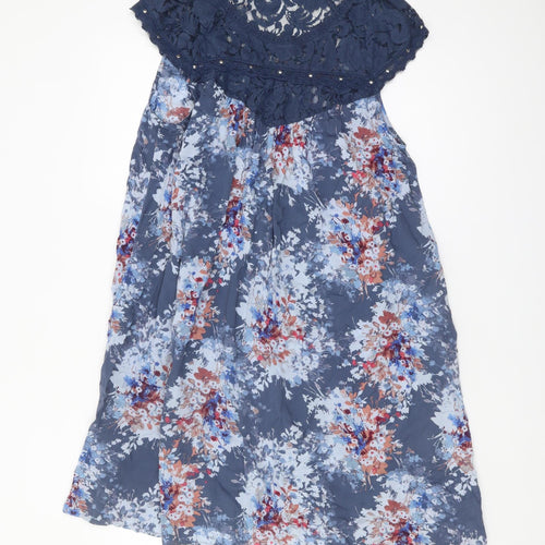 Next Women's Multicoloured Floral Dress Size 14