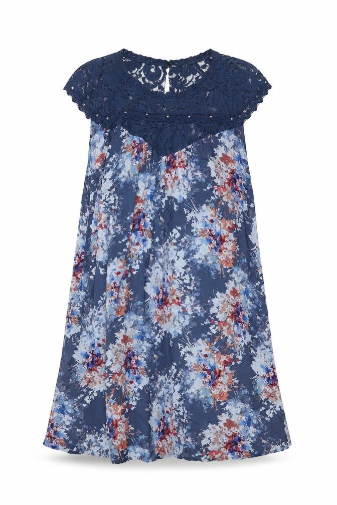 Front view of Next Women's Multicoloured Floral Dress, size 14