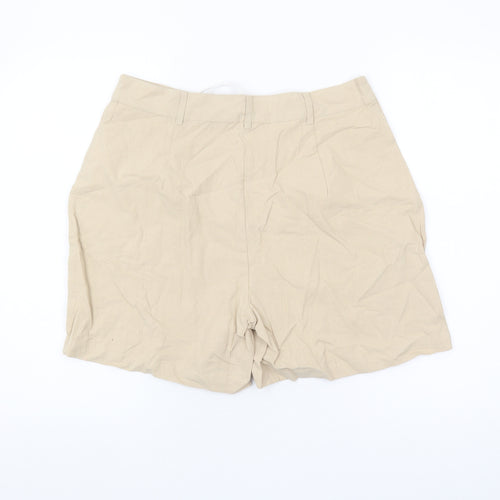Brave Soul Women's M Beige Cotton Shorts