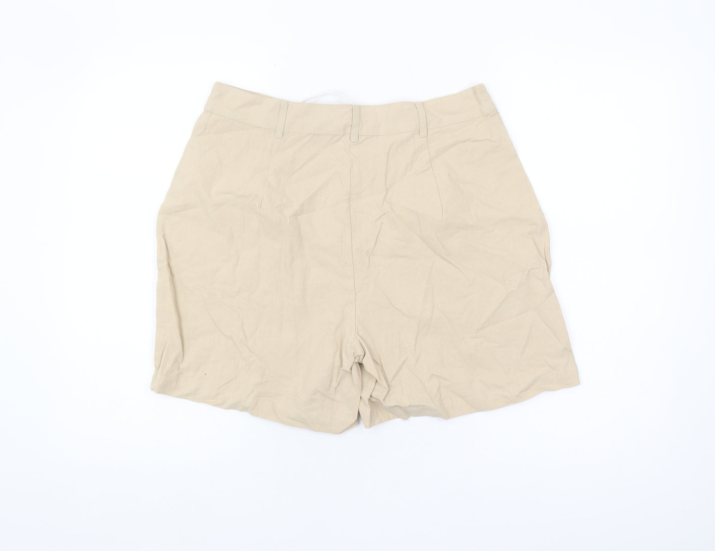 Brave Soul Women's M Beige Cotton Shorts
