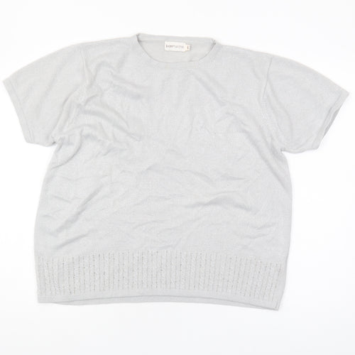 Bonmarché Women’s Grey Pullover Jumper - L