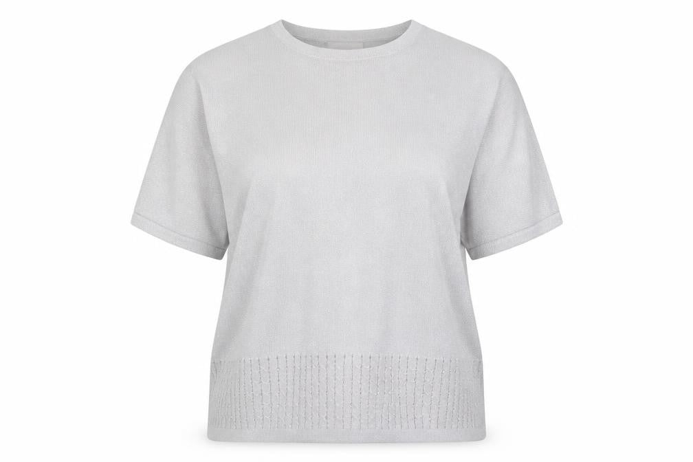 Front view of Bonmarché Women’s Grey jumper - L
