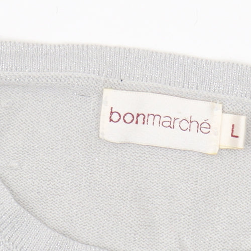 Bonmarché Women’s Grey Pullover Jumper - L
