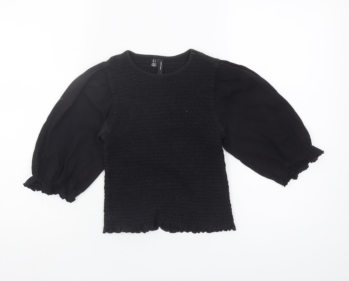 Vero Moda Black Jersey Blouse Women S Crew Neck