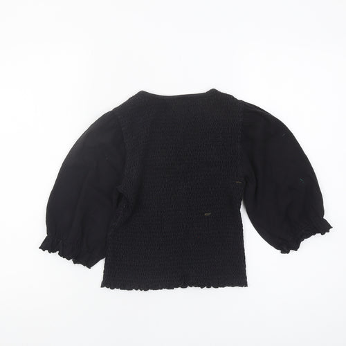 Vero Moda Black Jersey Blouse Women S Crew Neck