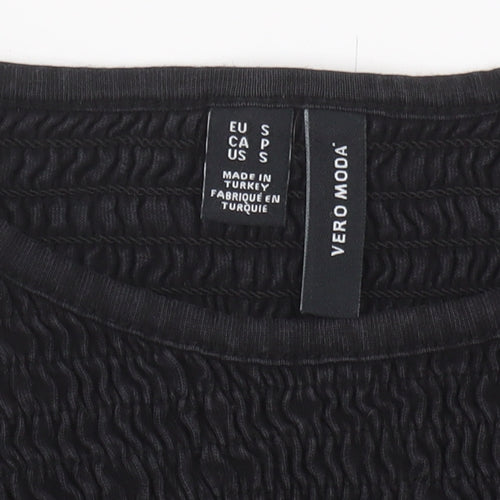 Vero Moda Black Jersey Blouse Women S Crew Neck
