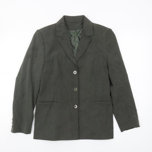 Principles Women's Petite Green Blazer, Size 12, Classic Cut