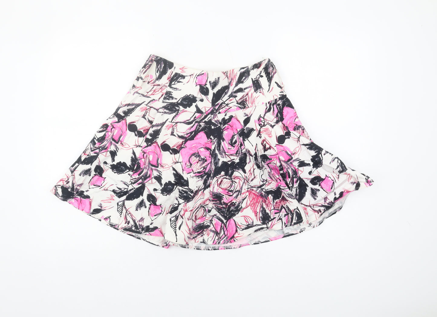 River Island Women's Floral Flare Skirt, Size S
