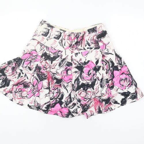 River Island Women's Floral Flare Skirt, Size S