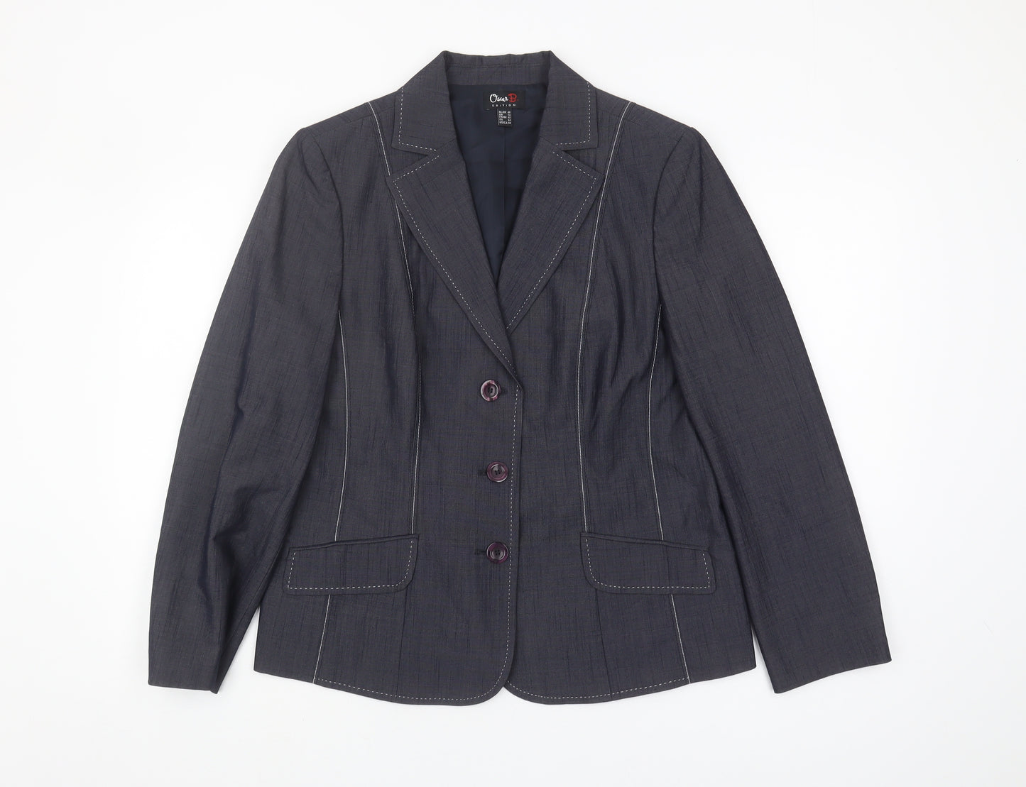 Oscar B Women's Black Suit Jacket Size 14