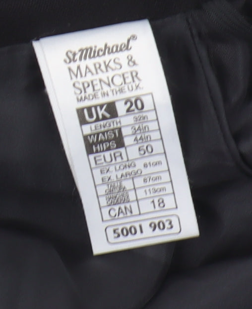 Marks and Spencer Women's Black Long Pencil Skirt UK 20