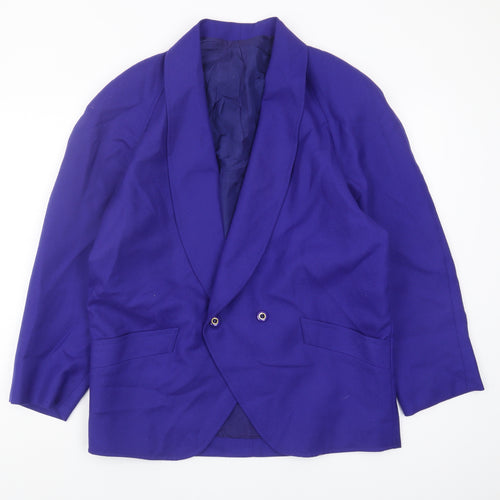 St.Bernard Women's Purple Wool Blazer, Size 14