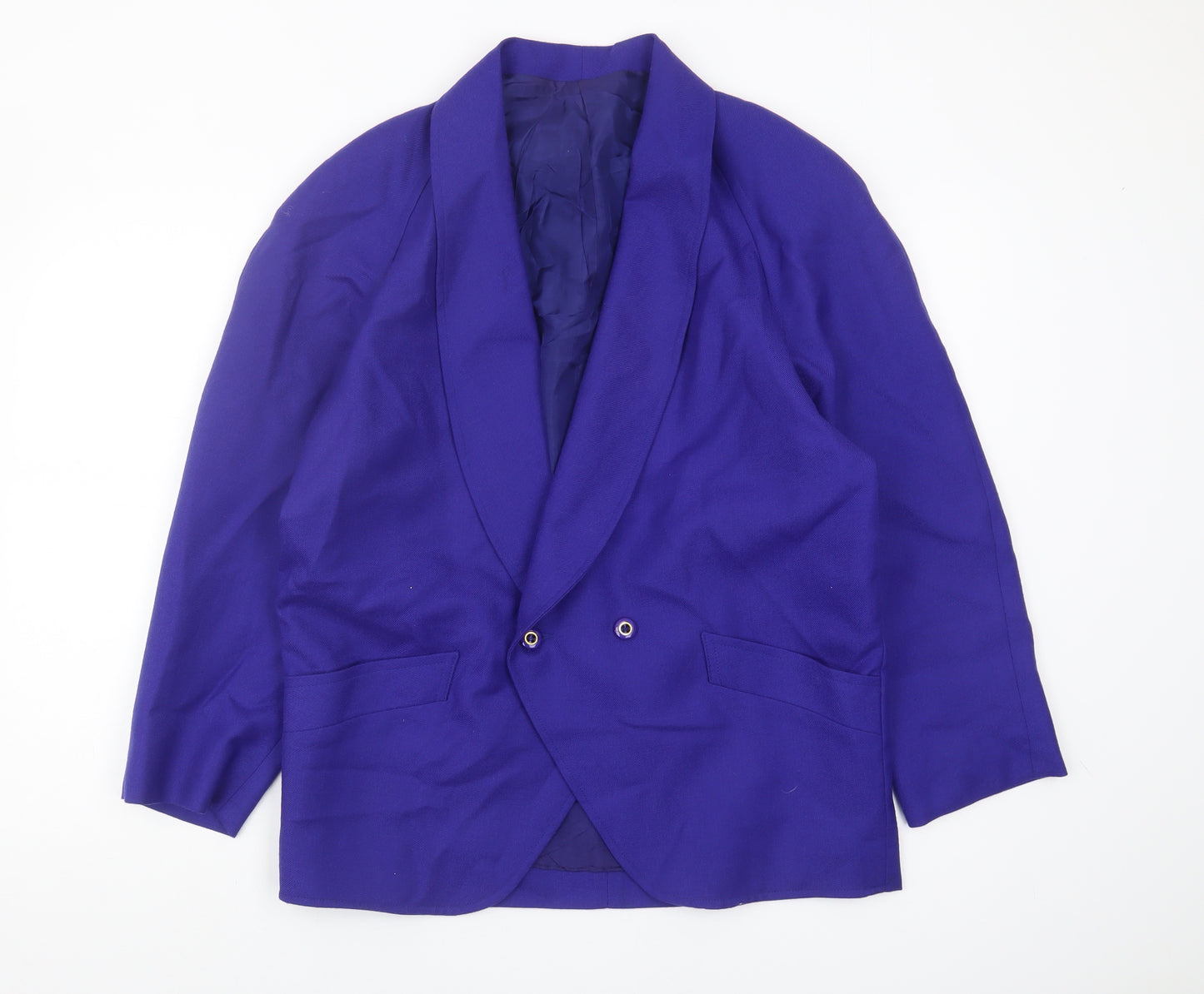 St.Bernard Women's Purple Wool Blazer, Size 14