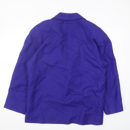St.Bernard Women's Purple Wool Blazer, Size 14