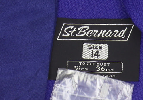 St.Bernard Women's Purple Wool Blazer, Size 14