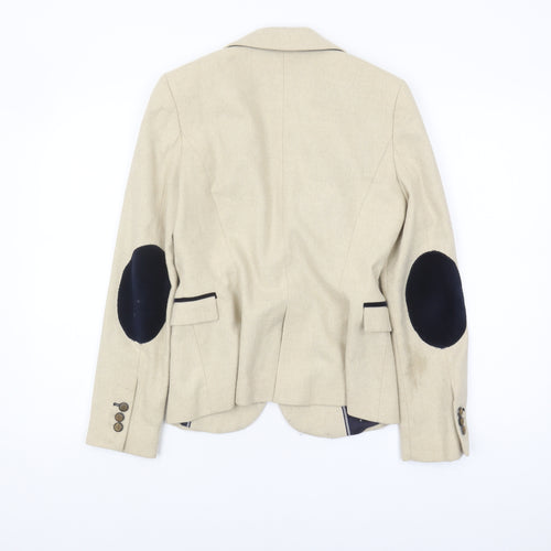 Zara Basic Women's Beige Regular Fit Blazer S