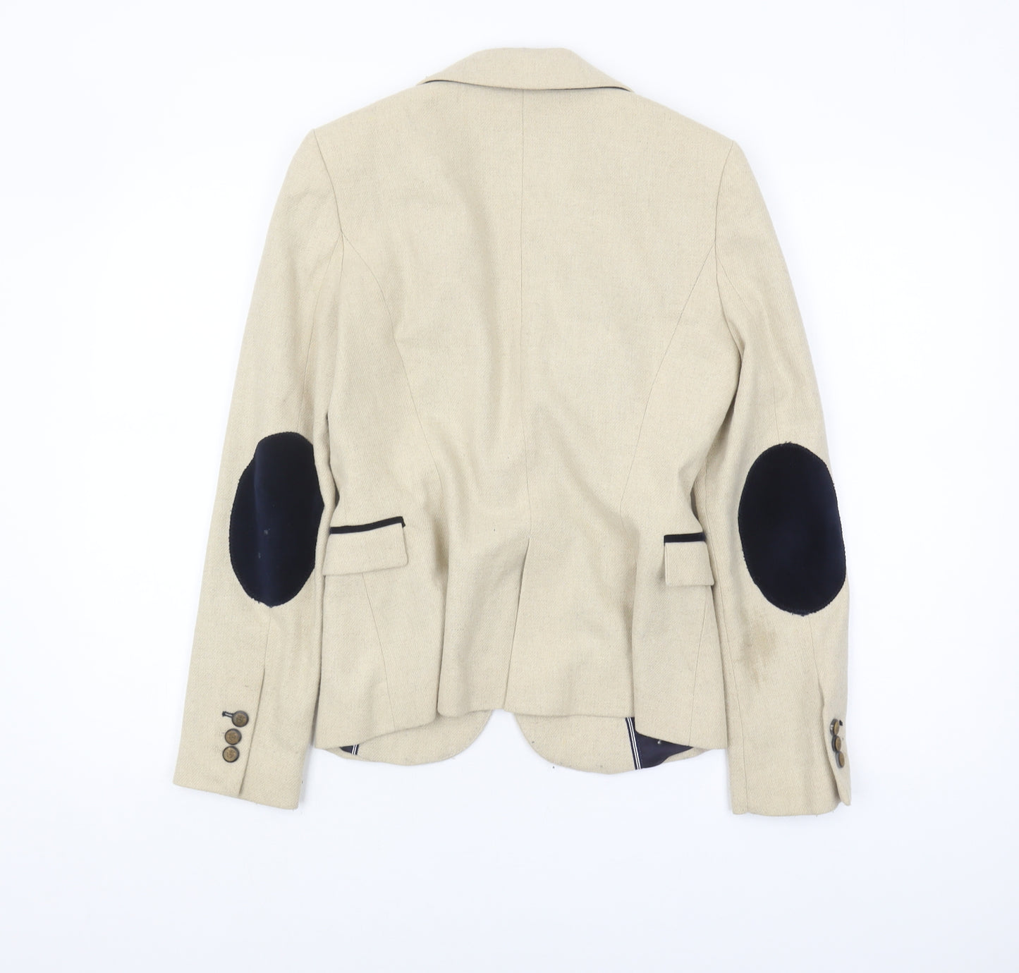Zara Basic Women's Beige Regular Fit Blazer S