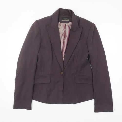Principles Women's Purple Suit Jacket Size 12