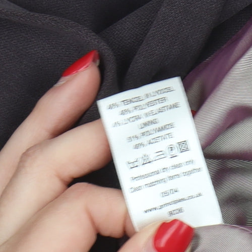 Principles Women's Purple Suit Jacket Size 12