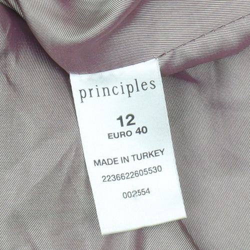 Principles Women's Purple Suit Jacket Size 12