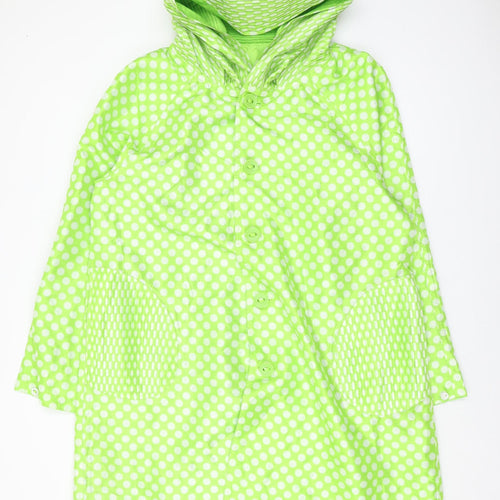 UBU Women's Green Polka Dot Rain Coat XL