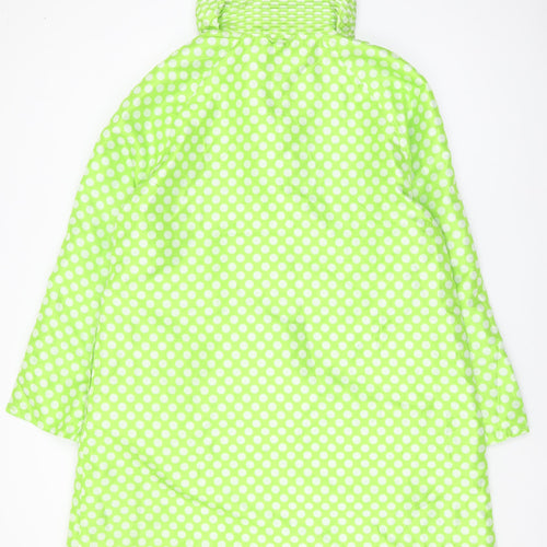 UBU Women's Green Polka Dot Rain Coat XL