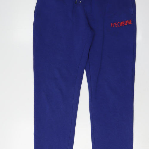 H'ECHBONE Blue Jogger Trousers S Unisex Casual
