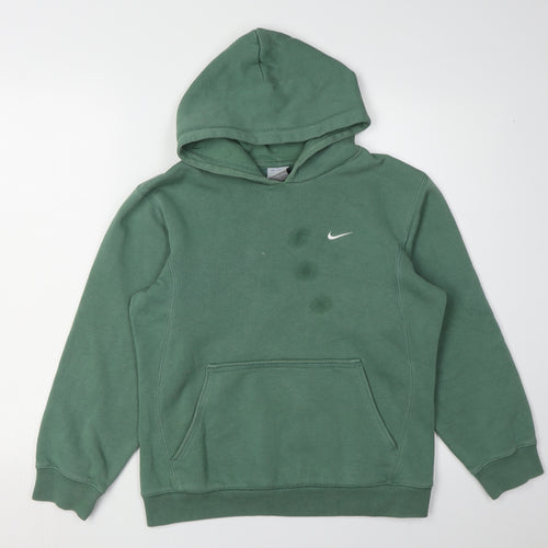 Nike Boys Green Pullover Hoodie, Size 10-11 Years