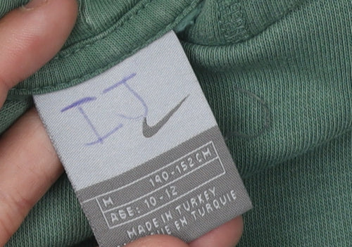 Nike Boys Green Pullover Hoodie, Size 10-11 Years