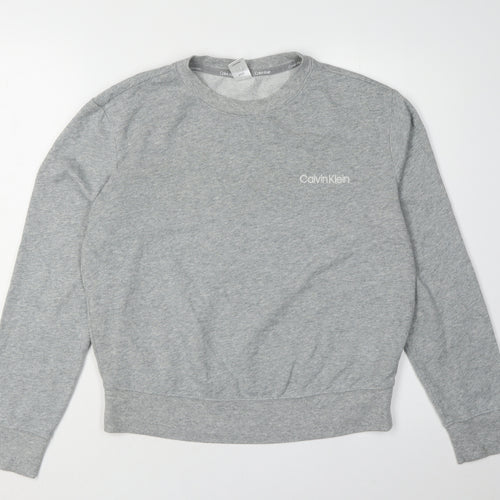 Calvin Klein Grey Women's S Pullover Sweatshirt