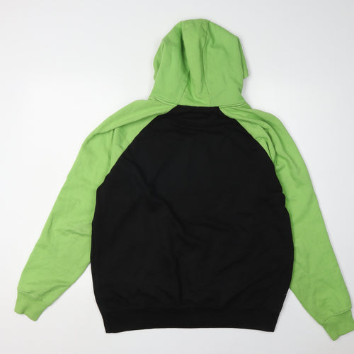 Soul Star Men's Black & Green Hoodie M - Pullover Style