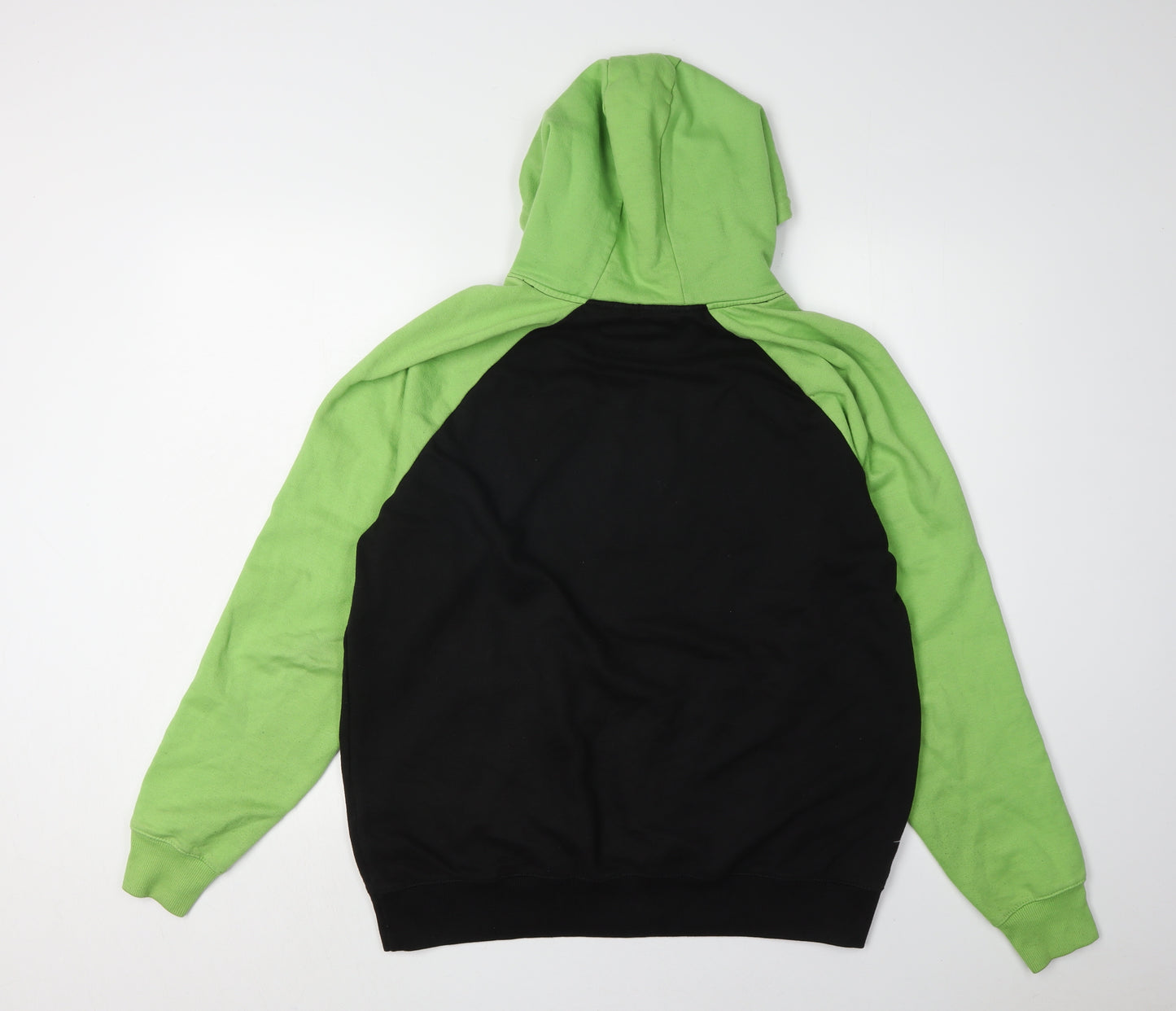Soul Star Men's Black & Green Hoodie M - Pullover Style