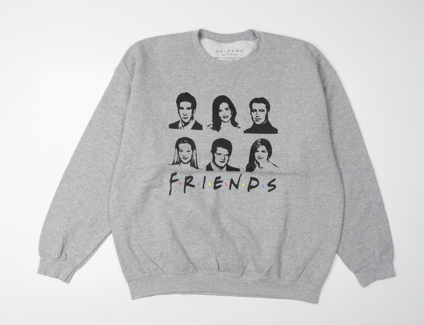FRIENDS Unisex Grey XL Graphic Sweatshirt Pullover