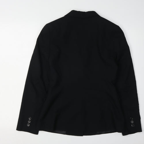 Veronika Maine Women's Black Blazer Size 12 Regular Fit