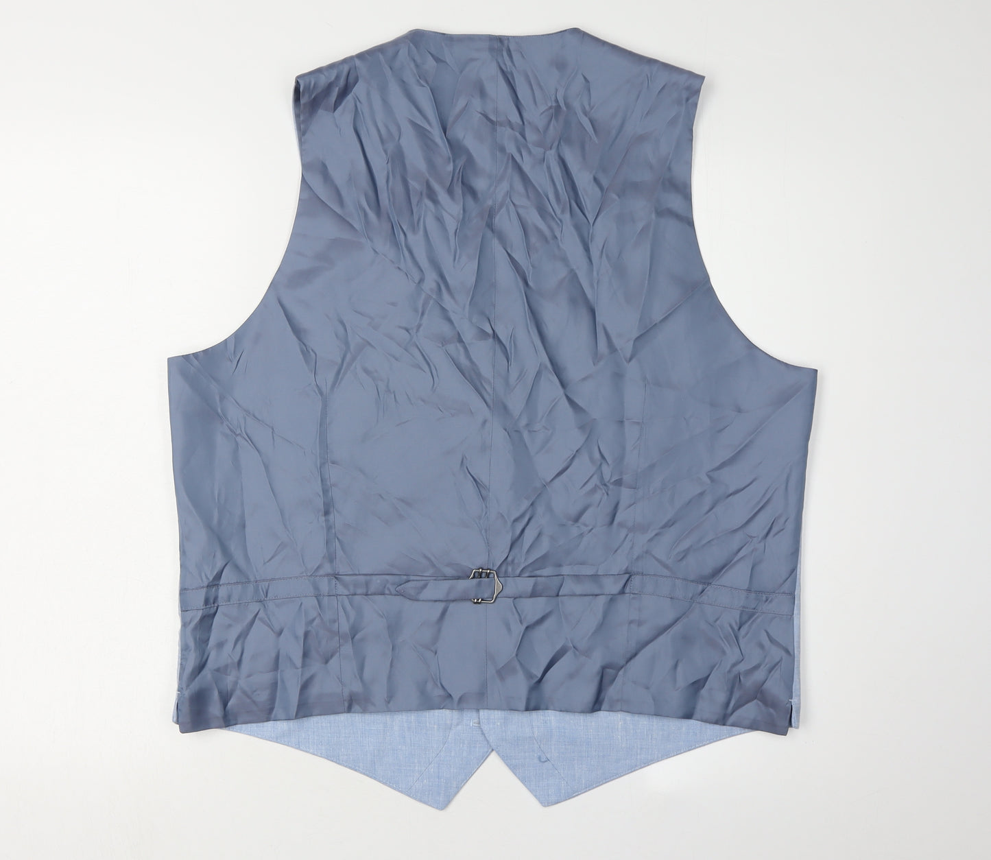 Marks and Spencer Men's Blue Linen Waistcoat 48R