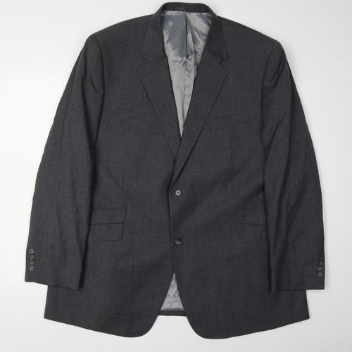 Brook Taverner Men's Grey Regular Fit Suit Jacket 48R