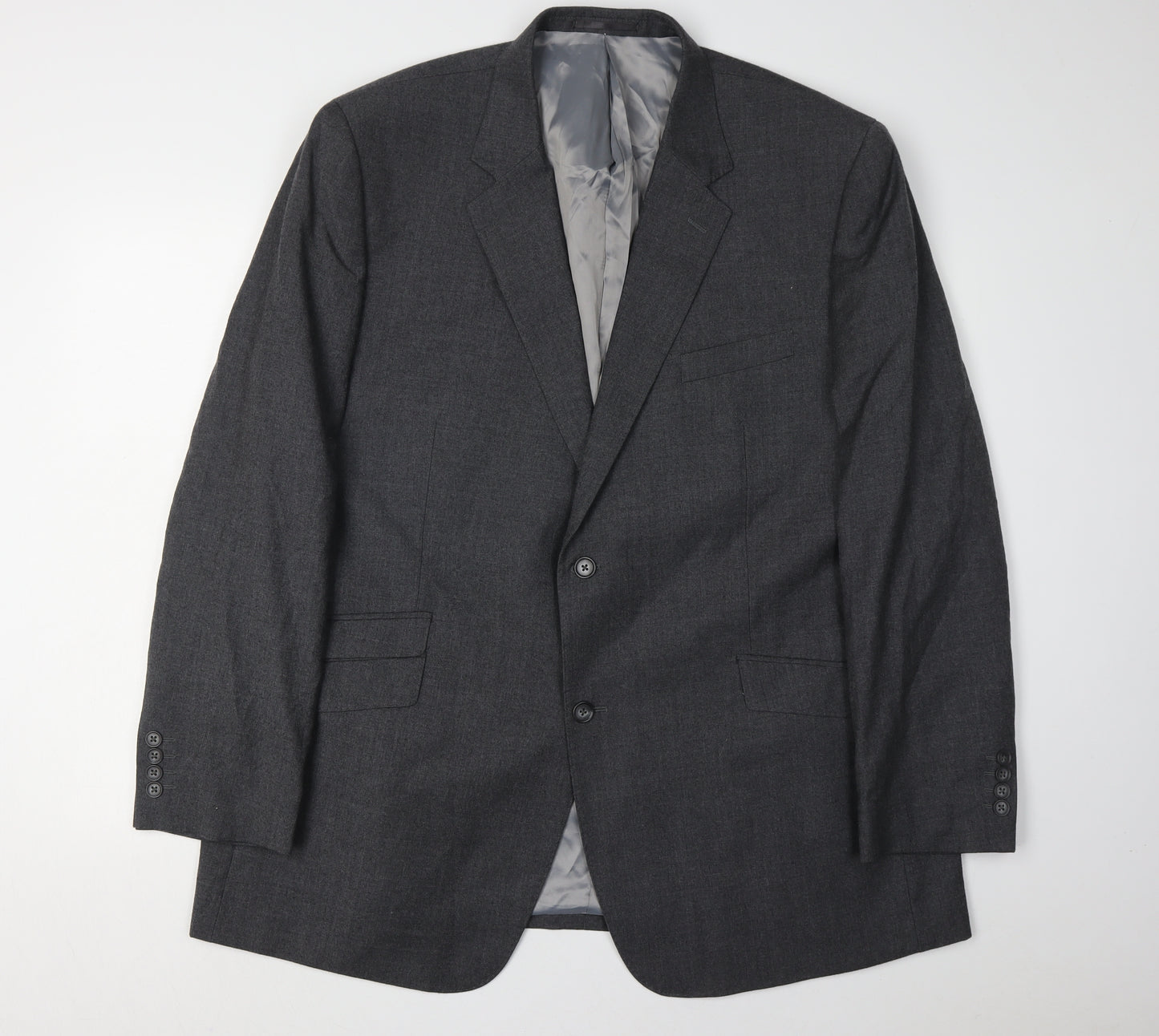 Brook Taverner Men's Grey Regular Fit Suit Jacket 48R