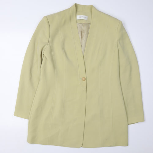 PLATINUM Gold Women's Blazer, Size 16, Shawl Collar