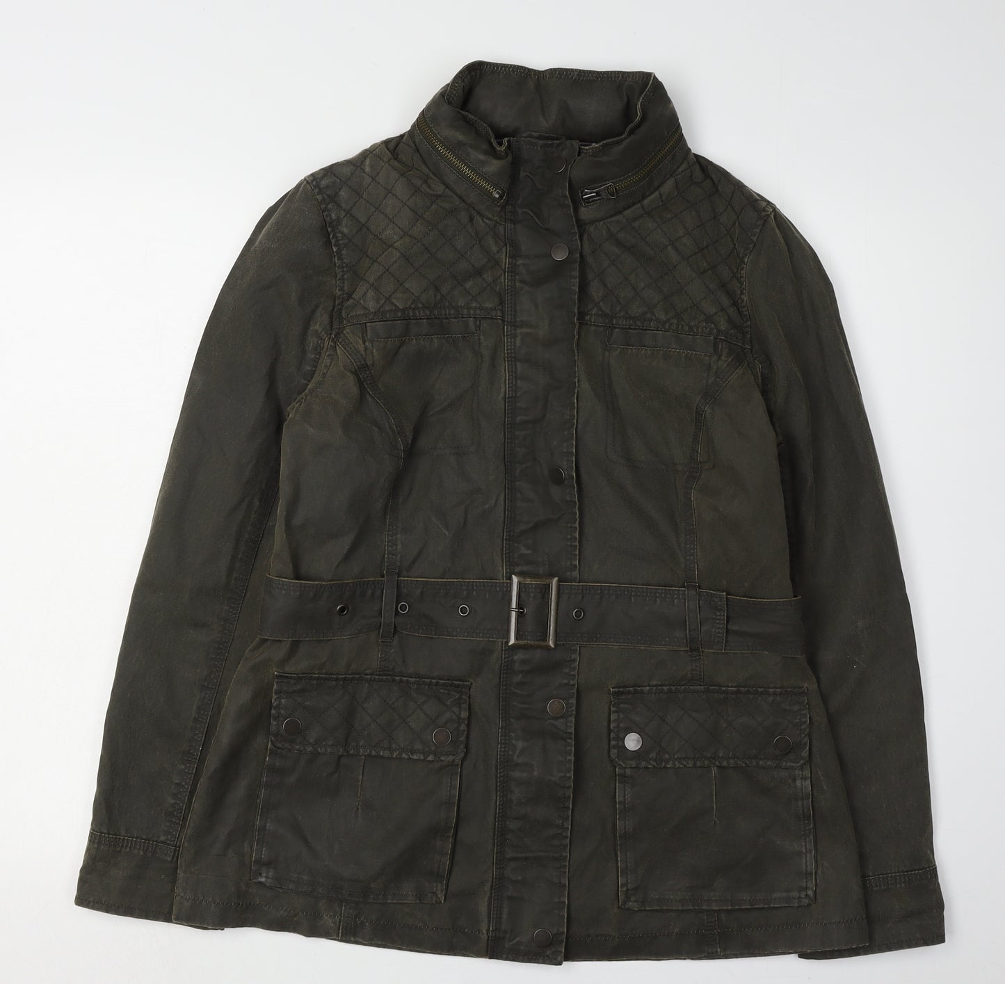 Marks and Spencer Women's Green Military Jacket Size 12