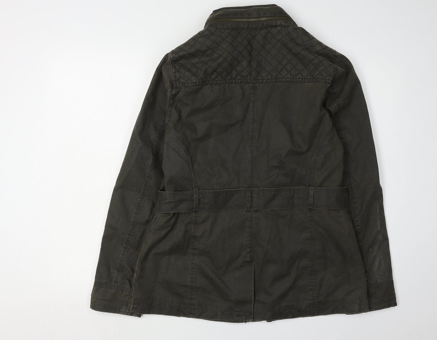 Marks and Spencer Women's Green Military Jacket Size 12
