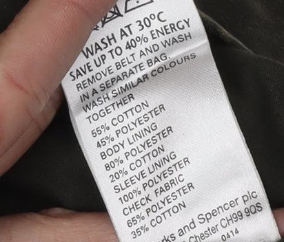 Marks and Spencer Women's Green Military Jacket Size 12