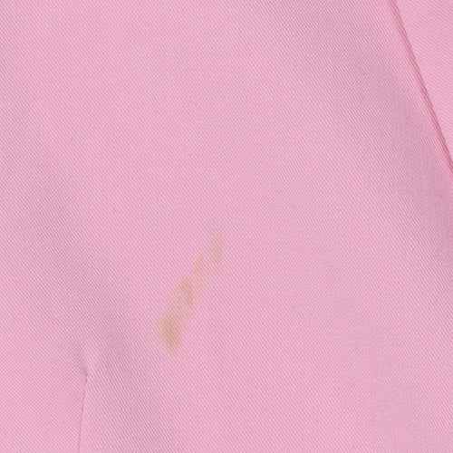 Bershka Women's Pink Blazer, Size S, Lined Twill