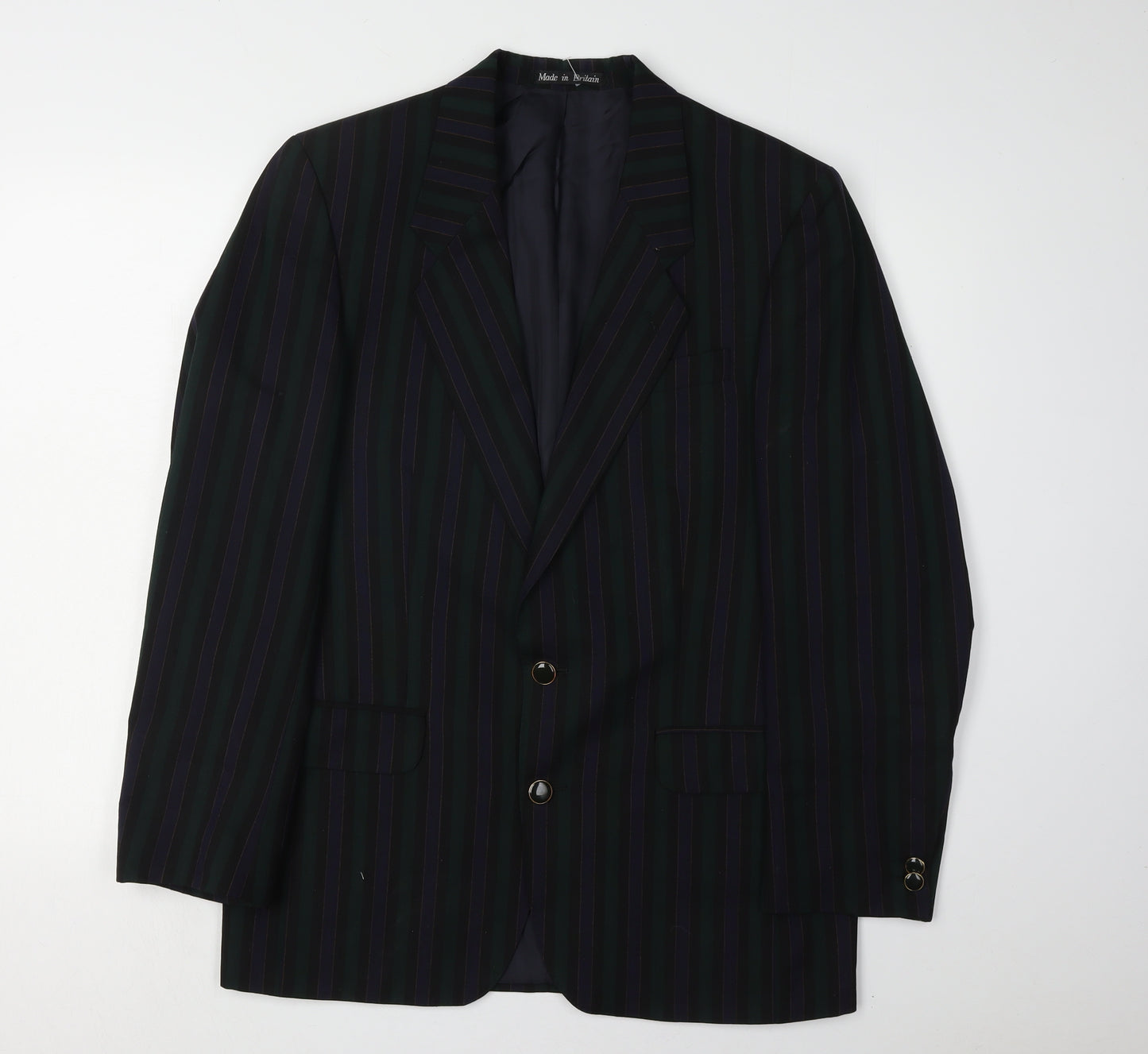 Brook Taverner Men's Multicoloured Striped Blazer 38R