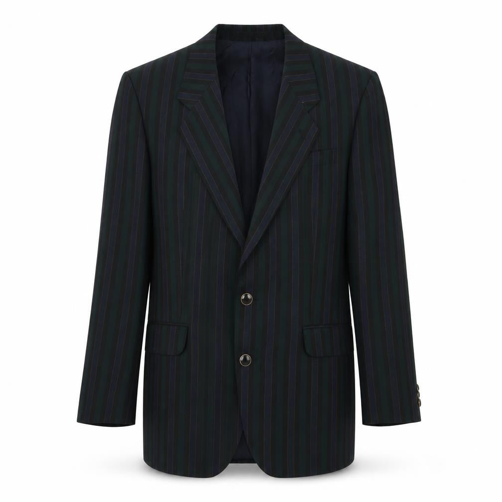 Front view of Brook Taverner Men's Multicoloured Striped Blazer 38R