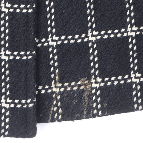 Marks and Spencer Women's Black Check Trench Coat Size 10
